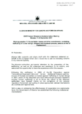 Statement by Albanian Ministry for Europe and Foreign Affairs