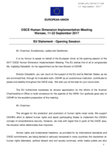 European Union Opening Statement