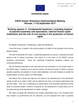 Statement by the European Union