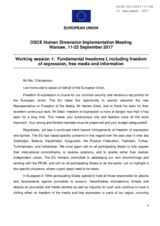 Statement by the European Union