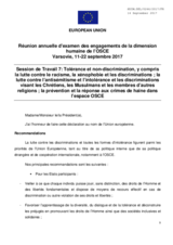 Statement by the European Union