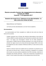 Statement by the European Union