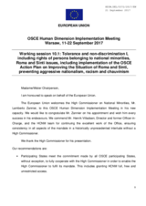 Statement by the European Union on National Minorities