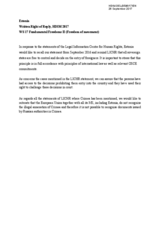 Written Right of Reply