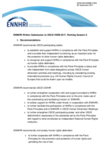 Statement and recommendations