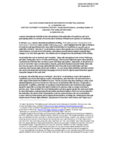 Written statement on Kazakhstan