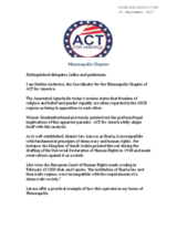 Intervention by the Act for America