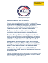 Canadian Motion M-103 Jeopardizes Free Speech