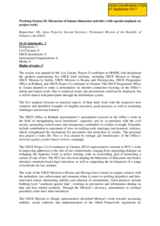 Rapporteur's Report for Working Session 18