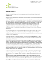 Statement and recommendations