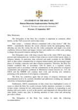 Statement of the Holy See