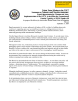 Statement by the United States of America