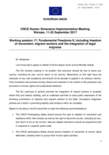 Statement by the European Union