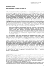 Equal participation in political and public life