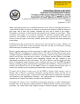 Statement by the United States of America