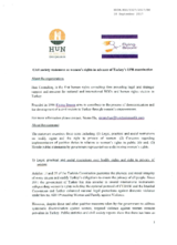 Statement on women's rights in advance of Turkey's UPR examination