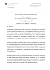 Statement by Switzerland