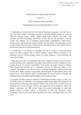 Supporting Kyrgyzstan in enhancing human security