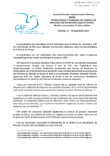 Statement by CAPLC