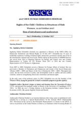 Bios of introducers and moderators