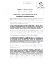 Contribution of of the Council of Europe