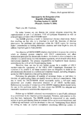 Statement on the implementation of part 2 of decision 17/05 of Ljubljana Ministerial and on principal topics of future OSCE/ODIHR report