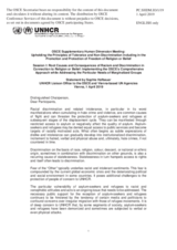 Session 1, Statement