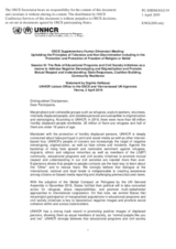 Session 3, Statement