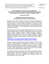 Contribution by Amb. Erwin Kubesch, Vienna Office