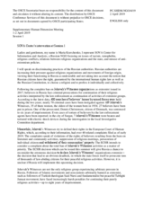 Session 1, Statement