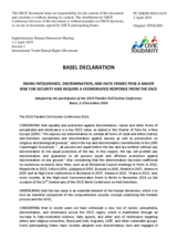 Session 1, Basel Declaration
