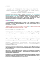 Annexes to Comments on Certain Legal Acts Regulating Mass Communications, Information Technologies and the Use of the Internet in Uzbekistan