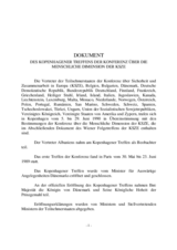 Document of the Copenhagen Meeting of the Conference on the Human Dimension of the CSCE (de)