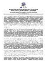 Republica Moldova, Alegerile prezidentiale, 1 noiembrie 2020: Declaratia privind constatarile si concluziile preliminare