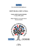 Republika Hrvatska, Parlamentarni Izbori, 5. srpnja 202.: godine Misija UDILJP-a za procjenu izbora Konačno izvješće