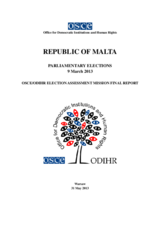 Malta, Parliamentary Elections, 9 March 2013: Final Report