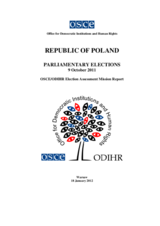 Poland, Parliamentary Elections, 9 October 2011: Final Report