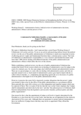 A statement by Sukhrobjon Ismoilov, a representative of the Bukhara Medical Legal Center