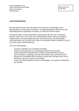 Ombudsman in judicial matters in Austria