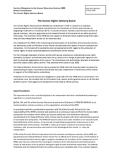 The Austrian Human Rights Advisory Board