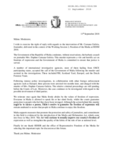 Right of Reply by the Republic of Malta