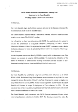 Statement by the Czech Republic