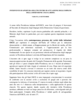 Opening remarks of Ambasador Alessandro Azzoni, Italian OSCE Chairmanship