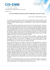 The issue of politically motivated prosecution of public figures in the OSCE region