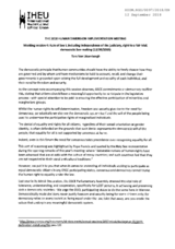 Statement by the International Humanist and Ethical Union (IHEU)