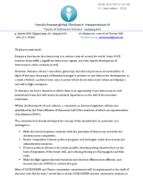 Statement by Union of Informed Citizens