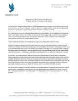 Statement by Freedom Now