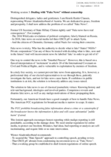 Dealing With Fake News Without Censorship