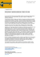 Statement by the Human Rights Vision