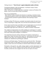 &rdquo;Worst Practice&rdquo; against independent media in Britain